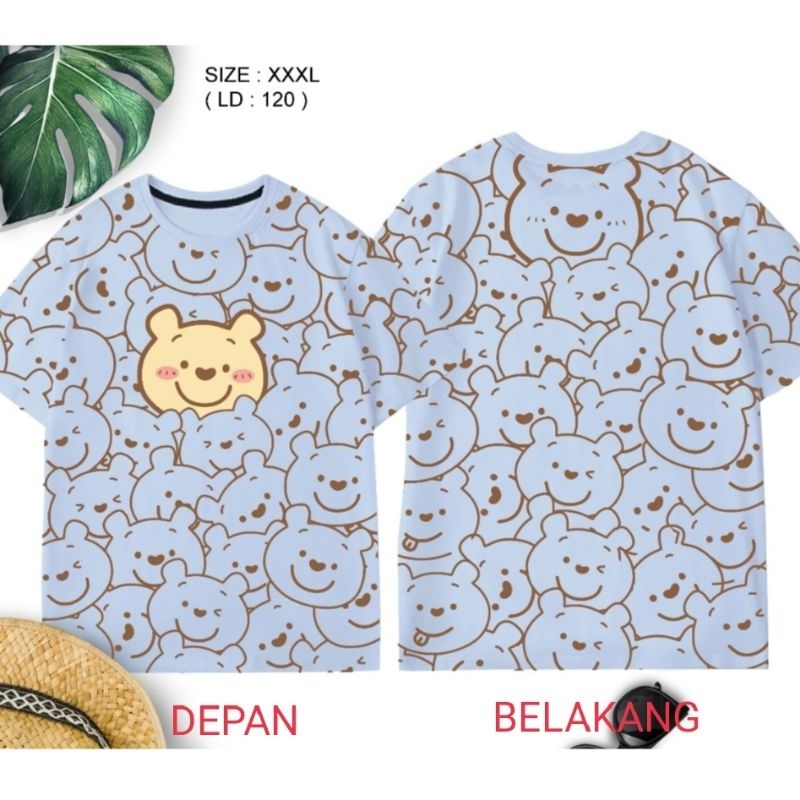 KAOSLAGI Kaos Karakter Wanita Kaos Oversized Jumbo Pooh Kaos Pooh Wanita Kaos Lucu Wanita Kaos Pooh 