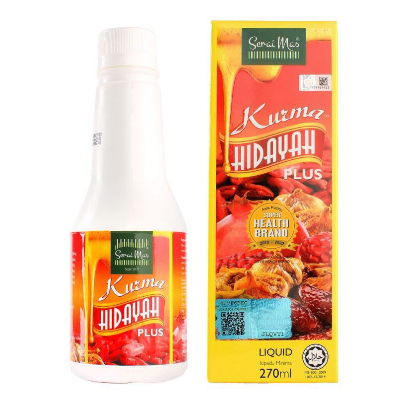 

SERAIMAS - JUS HIDAYAH KURMA PLUS 270ml Original