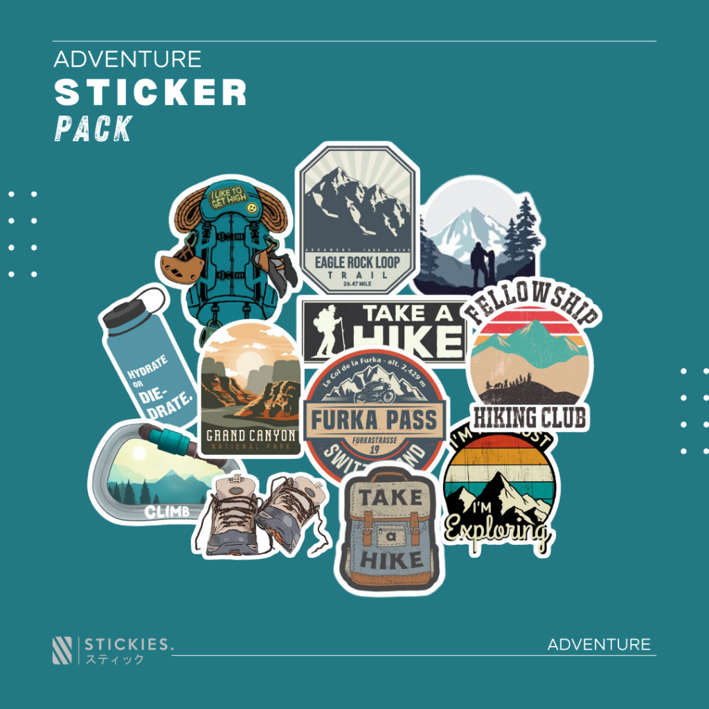 

Stiker/Sticker Pack "Adventure 1" | High Quality | Vinyl | Murah