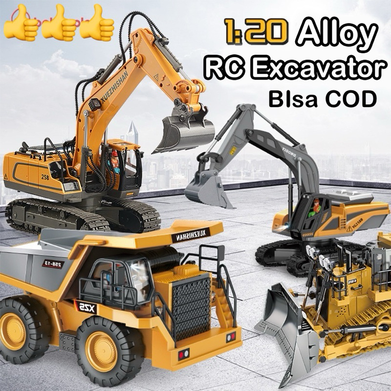 exavator remot control mainan doser bego crane