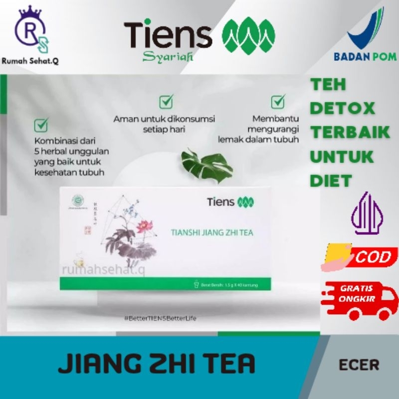 

[ECER] JIANG ZHI TEA - Teh Penurun Berat Badan Alami - Mendetoxs Lemak Jahat Dalam Tubuh - Membantu Memperlancar BAB - Membantu Program Diet - Aman Tanpa Efek Samping - Produk Halal dan BPOM - Gak Takut Gendut - Road To 2024 Glowing Maksimal