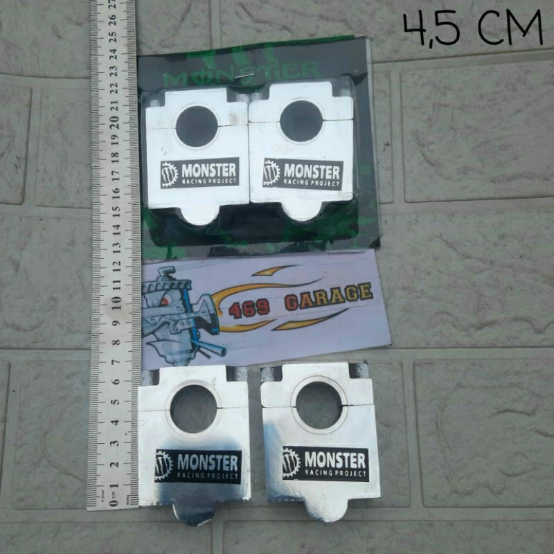 Raiser / Peninggi Stang Motor Almunium Tebal | Vixion Cbr Tiger Rx King Win Gl Thunder Megapro Xabre