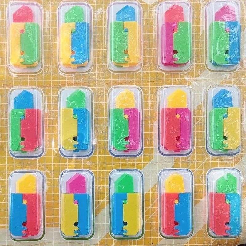 Mainan Pisau Lipat || Pisau Plastik Warna Warni