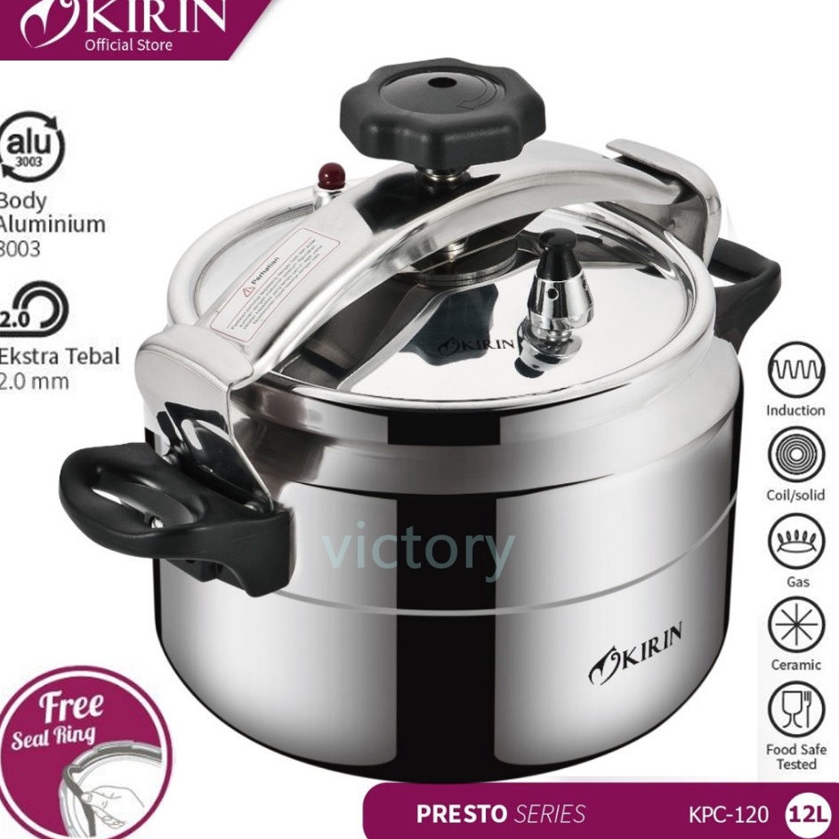 yg Panci Presto Kirin 12 Liter Stainless Steel Bisa Induksi