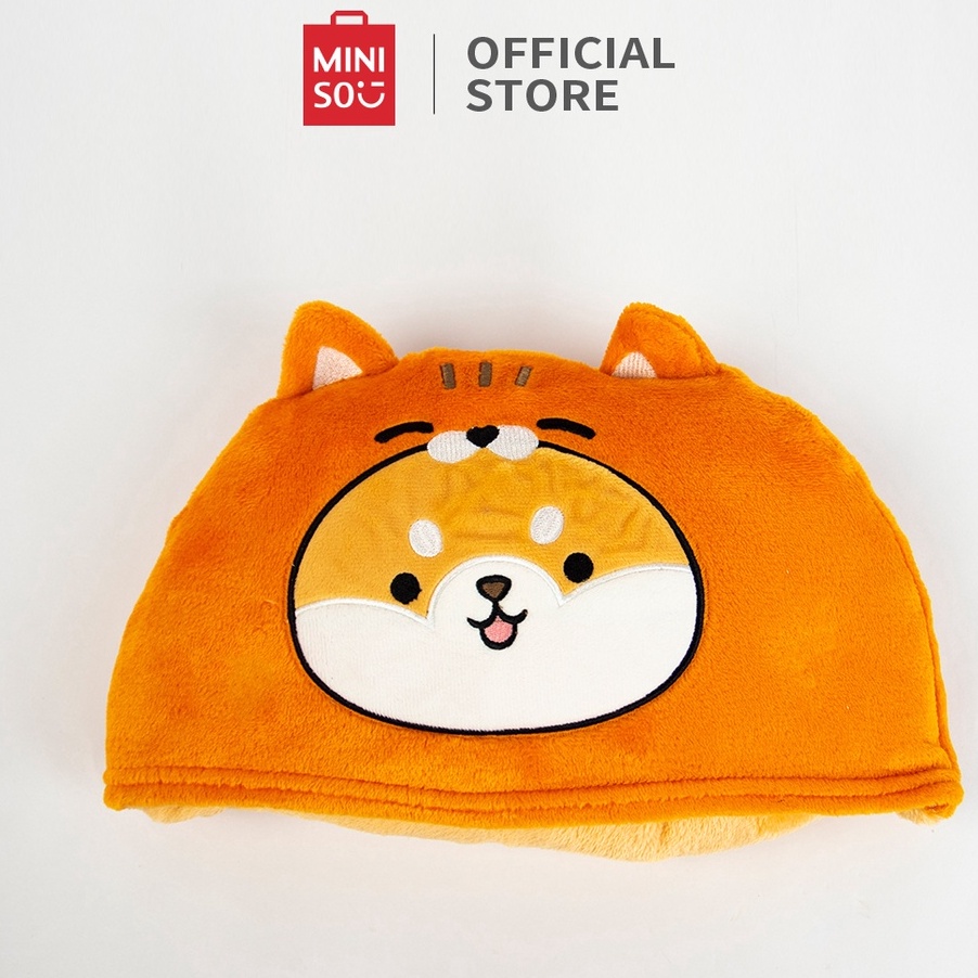 JRJH2978 77 MINISO Selimut Hooded Blanket Selimut Dengan Topi With Hat Selimut Dan Bantal Karakter O