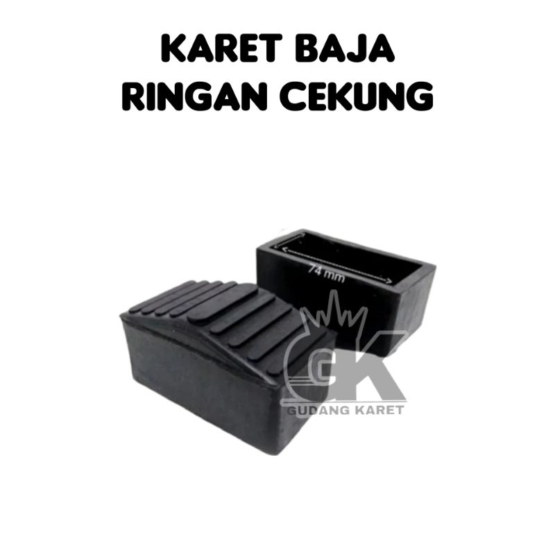 KARET KAKI TANGGA  BAJA RINGAN CANAL C 35× 75  CEKUNG