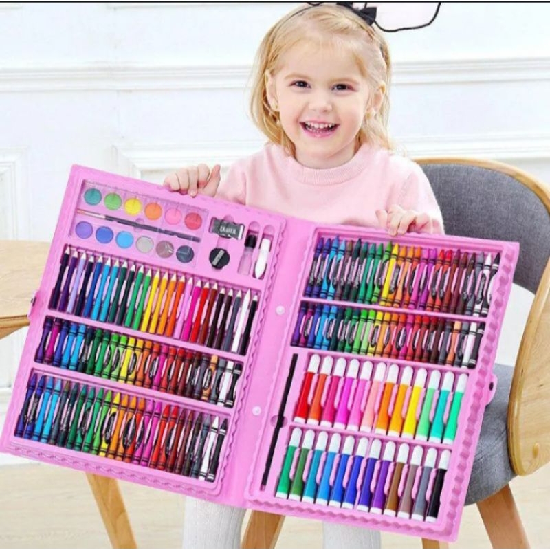 

Crayon/pensil warna set 168pcs