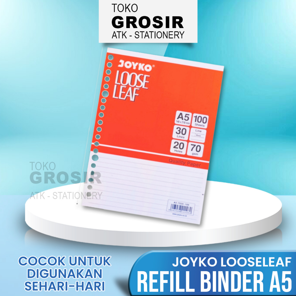 

LOOSE LEAF / KERTAS ISI BINDER JOYKO A5 100 LEMBAR / 50 LEMBAR