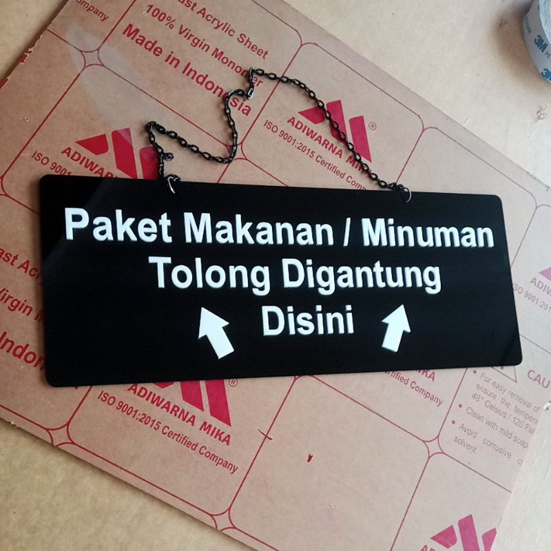 

Paket / Minuman Gantung Disni Sign In Label Acrilik Timbul