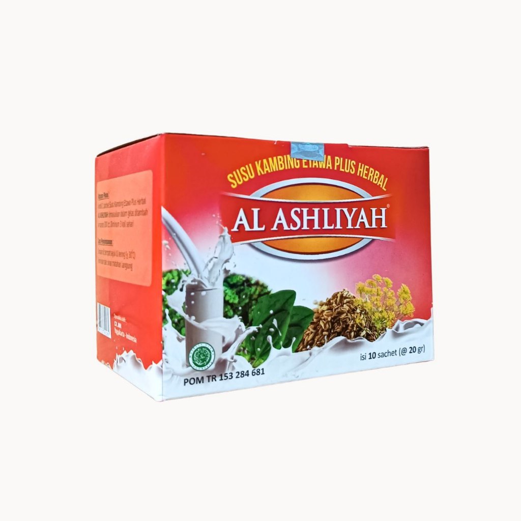 

AL ASHLIYAH SUSU KAMBING ETAWA PLUS HERBAL ISI 10 SACHET