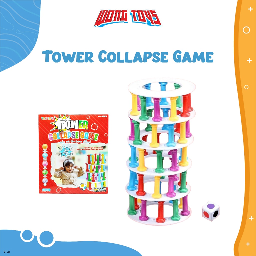 Tower Collapse Game (YG8) - Mainan Ketangkasan Tower Collapse Game