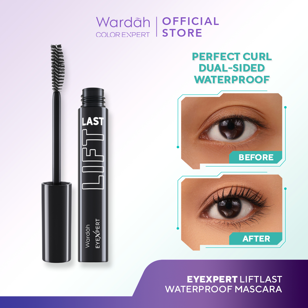 WARDAH EyeXpert Liftlast Waterproof Mascara 8ml Lentik Dalam 5 Detik, Tahan Lama 12 Jam - Maskara An