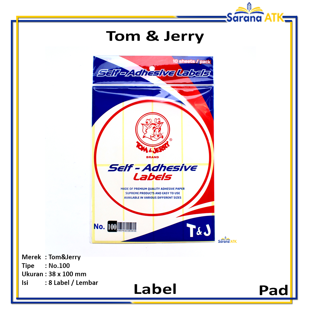 

Tom & Jerry - Label Paper No. 100 - Pad