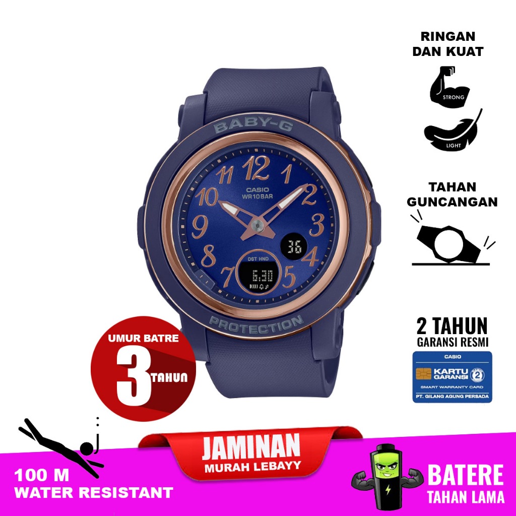 Casio baby-g BGA-290SA-2A bga290 bga 290 original garansi resmi