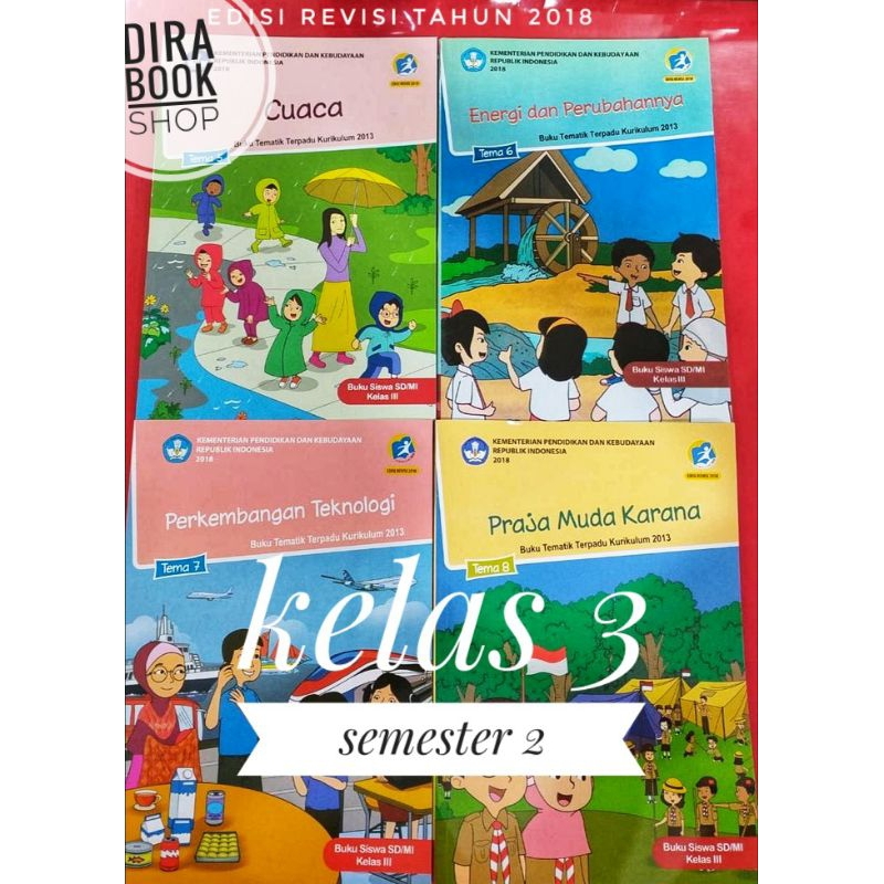 Buku SD paket tematik kelas 3 semester 1 tema 1234