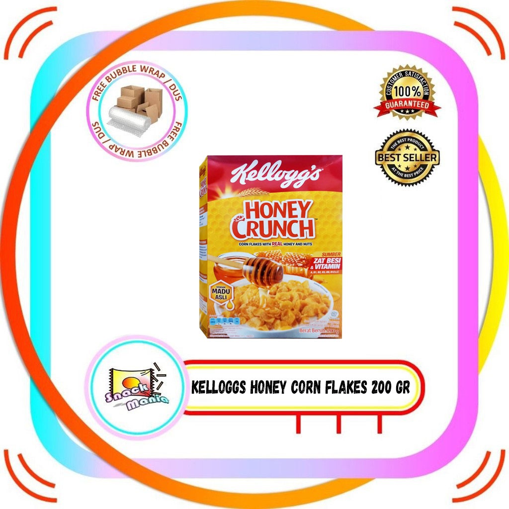 

KELLOGG'S Kelloggs Kellogs Honey Corn Flakes 200 gr Sereal Jagung Madu