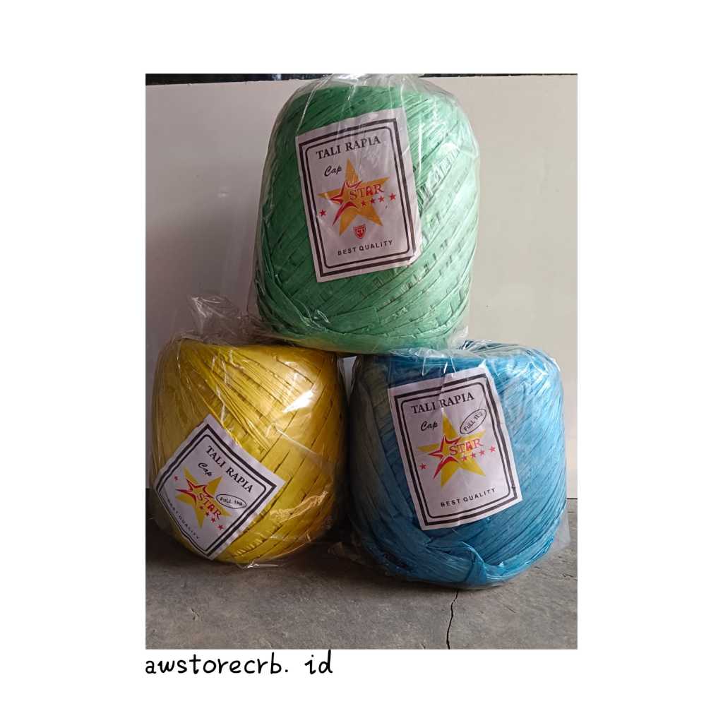 

TALI RAPIA PLASTIK WARNA FULL 1KG
