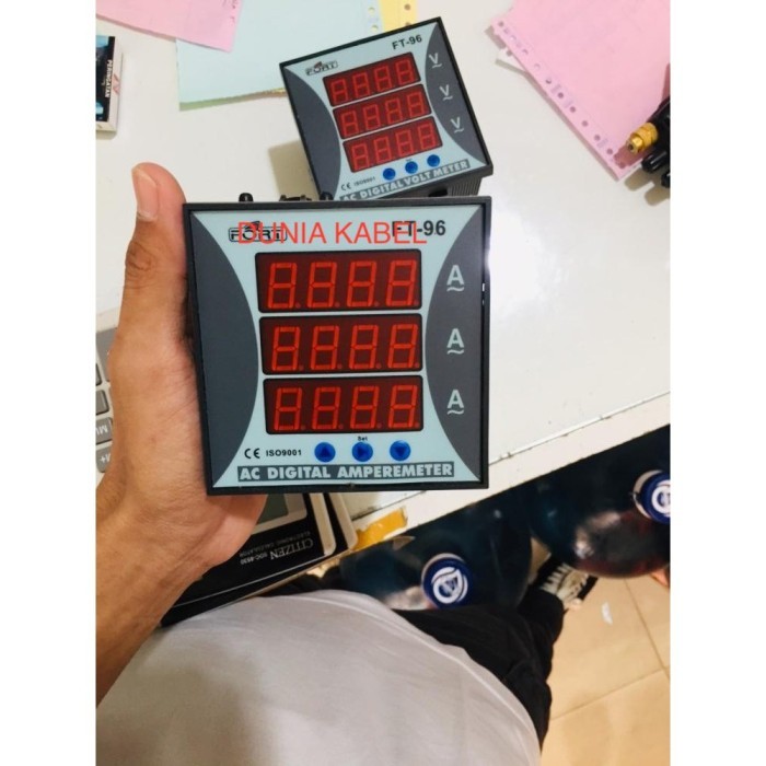 Amperemeter Ampere Amper Meter Digital Fort 3 Display 3 Phase