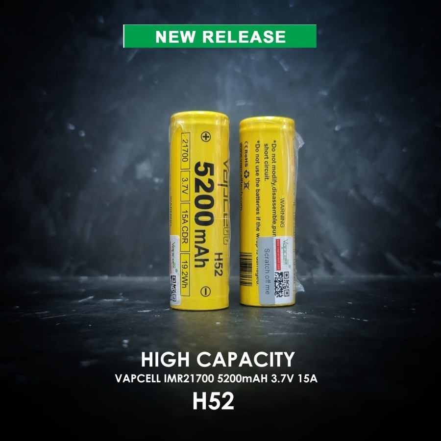 DapurCantik VAPCELL KDEST 21700 5000mAh 40A Authentic Battery (Baterai Besar) 18650 3600mAH