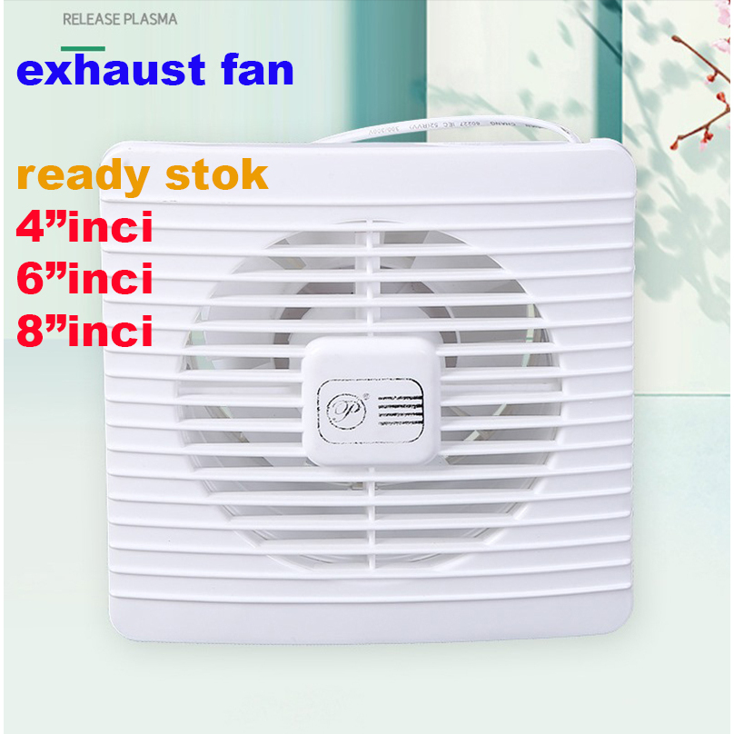 exhaust fan kipas ventilasi kamar mandi dapur penghilang bau knalpot volume udara besar 12W - 20W He