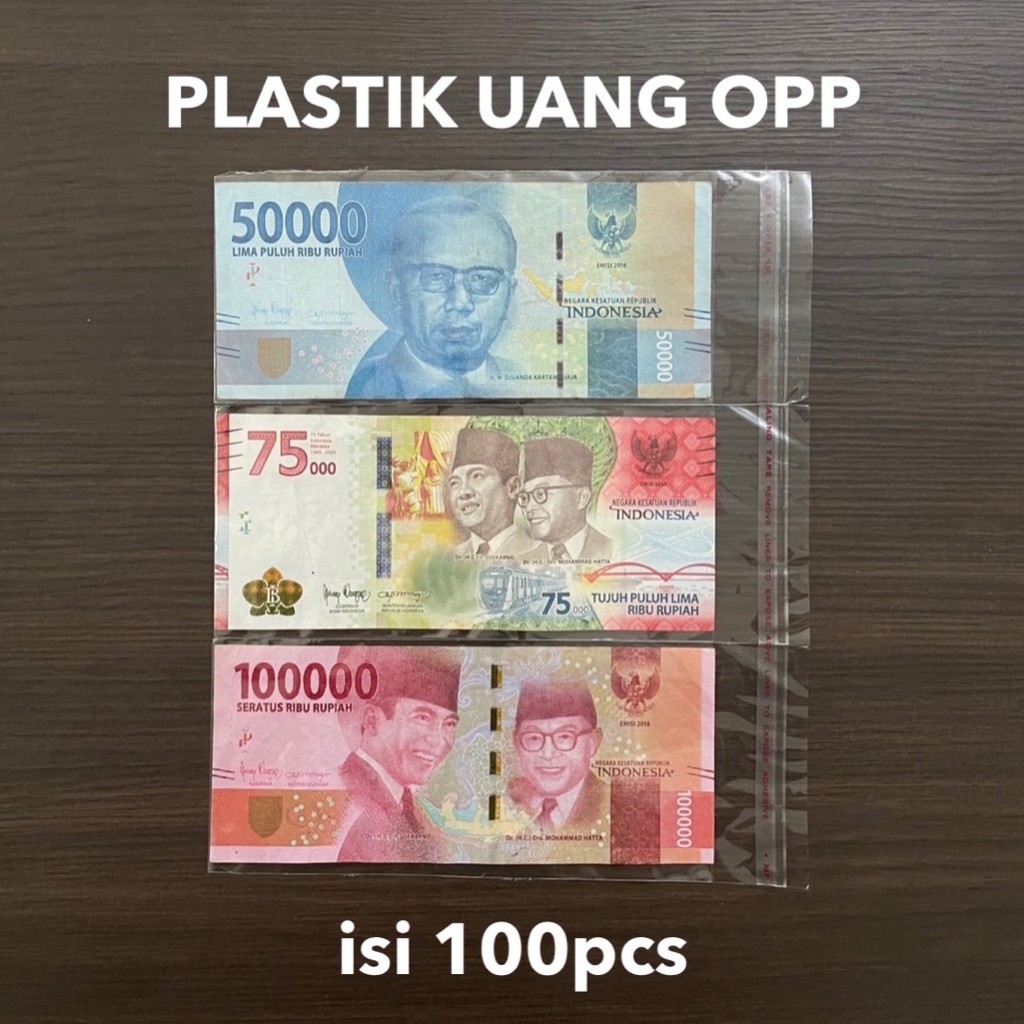 OPP 7x15 : Plastik Uang Buket OPP 7X15 isi 100 pcs