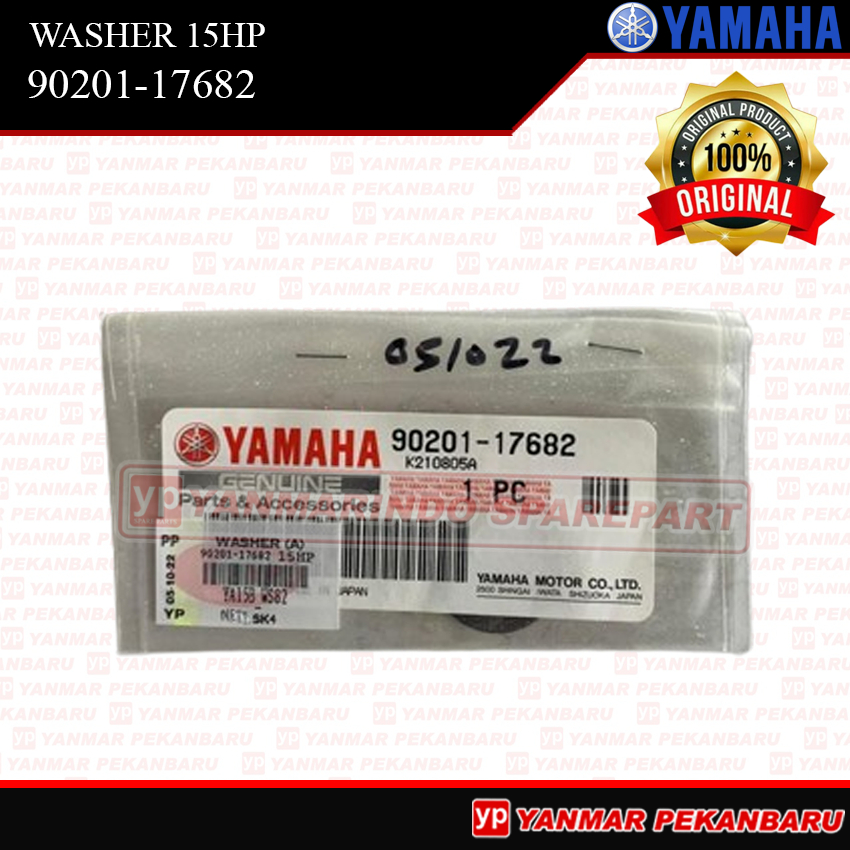 15HP WASHER RING GIGI MUNDUR 90201-17682 MESIN TEMPEL YAMAHA SPEED BOAT 15PK ORIGINAL ASLI