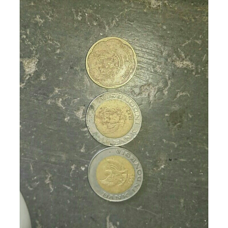 koin 500 tahun1991 sm koin 100 1993'1996