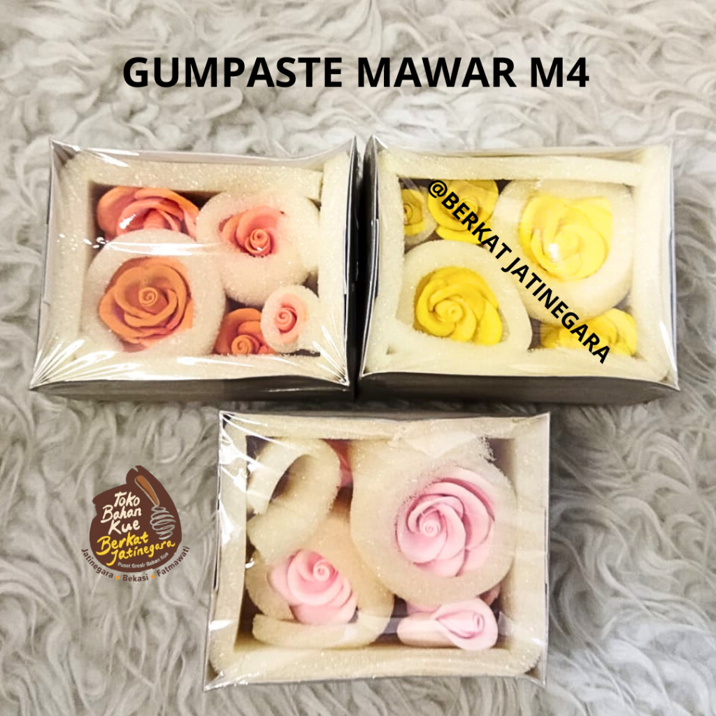 

GUMPASTE MAWAR M4 / HIASAN KUE MAWAR / KEMBANG GULA