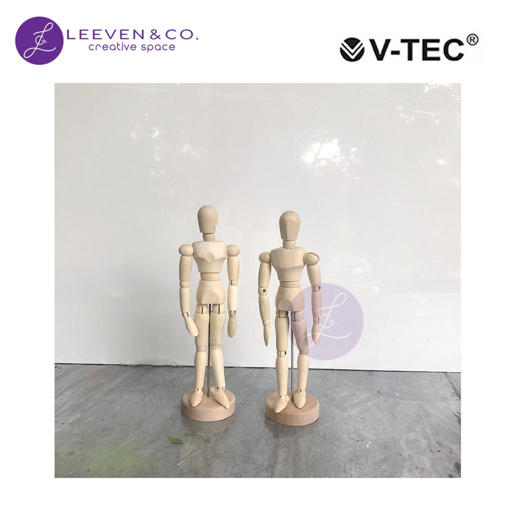 

V-TEC MANEKIN KAYU UKURAN 8" - 20 CM