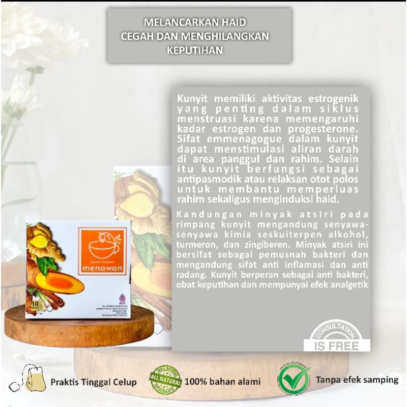 

minuman rimpang kunyit nemu tisane