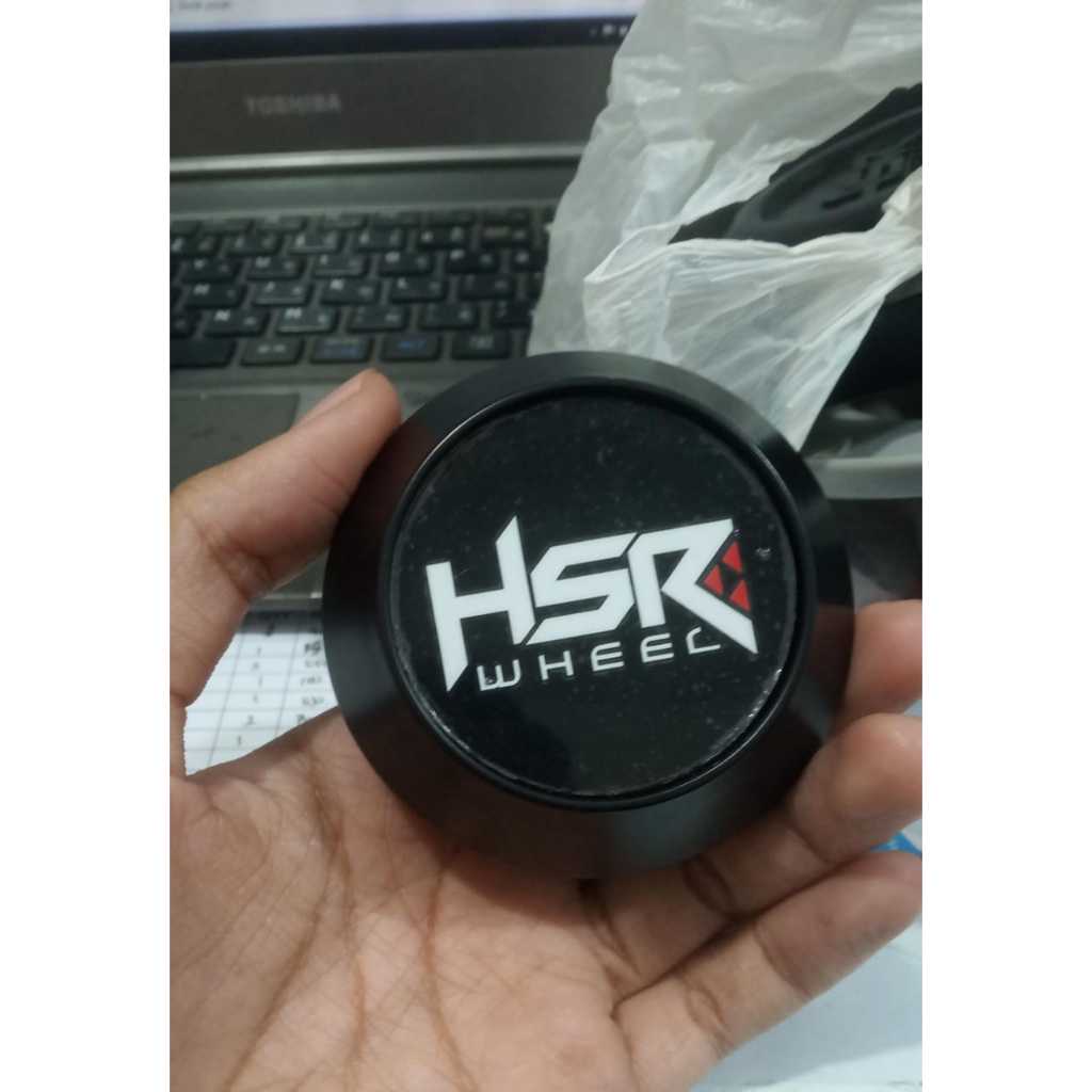 Dop emblem Cap Velg Mobil HSR Wheel HITAM