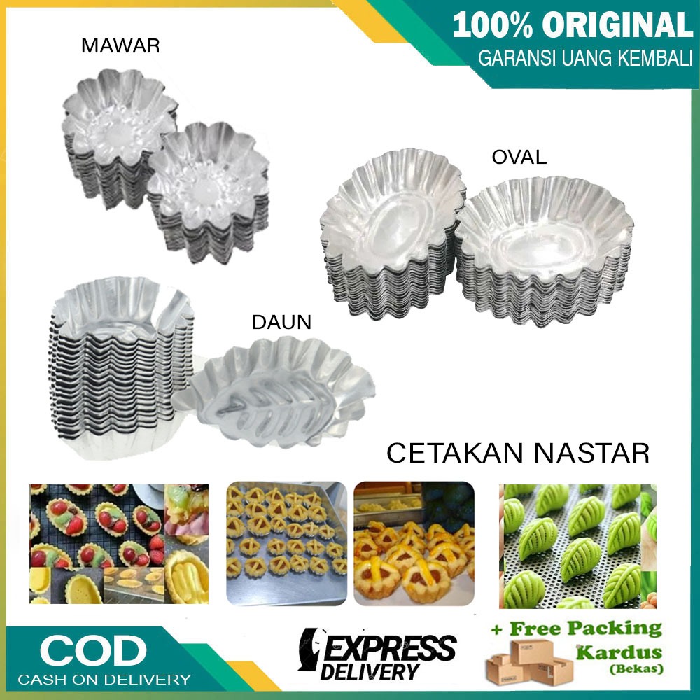 Cetakan Nastar Bentuk Bunga / Cetakan Kue / Nastar Daun / Nastar Oval