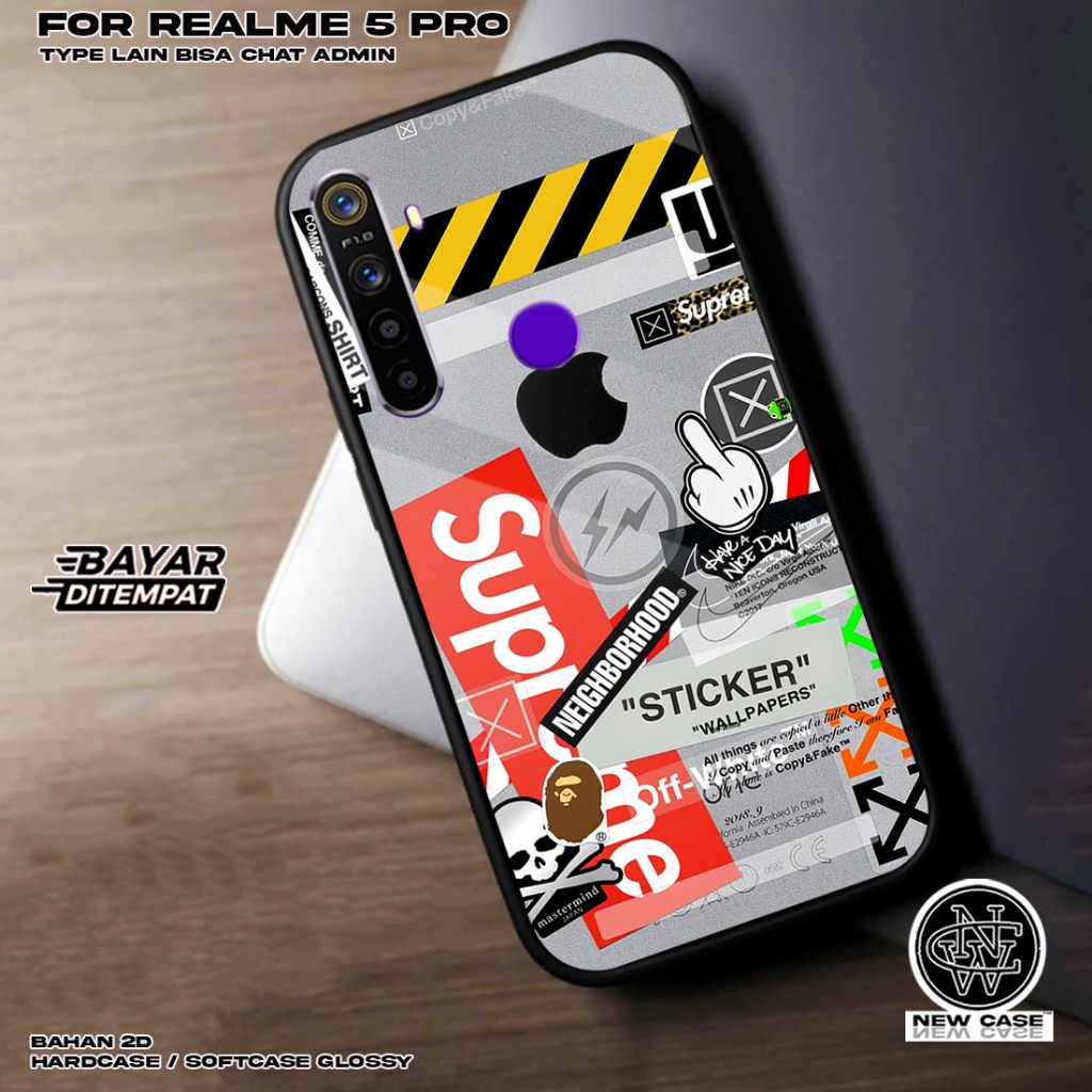 Case REALME 5 PRO- Casing Hp REALME Terbaru 2024 Newcase [ BRAND2 ] Silikon Hp - Kesing Hp REALME 5 
