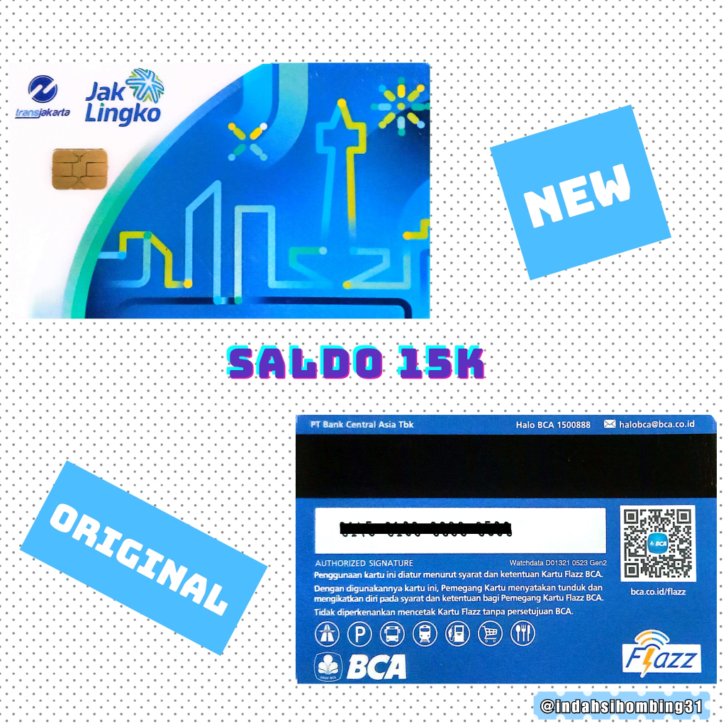[NEW/ORIGINAL] Kartu JakLingko FLAZZ BCA