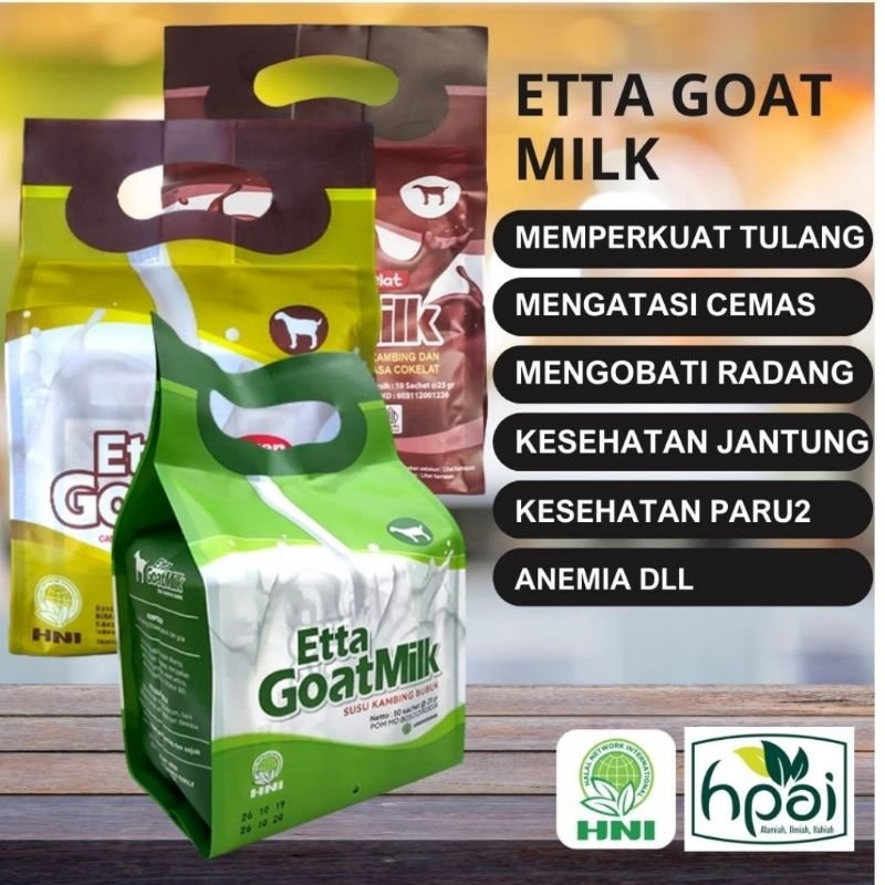 

HNI HPAI Etta Goat Milk Susu Kambing Etawa