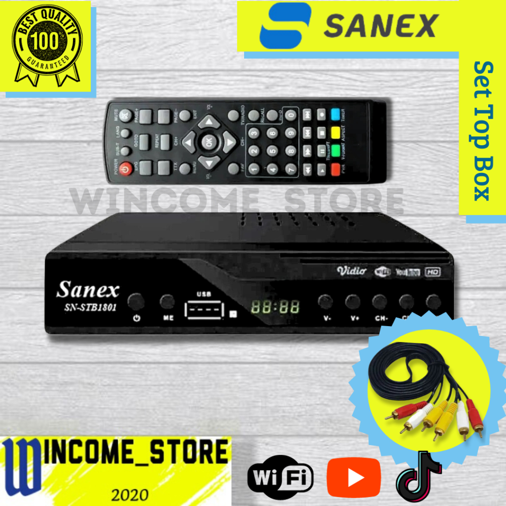 Set Top Box Sanex DVB T2 /STB HD TV Digital Sanex DVBT2 /STB Sanex