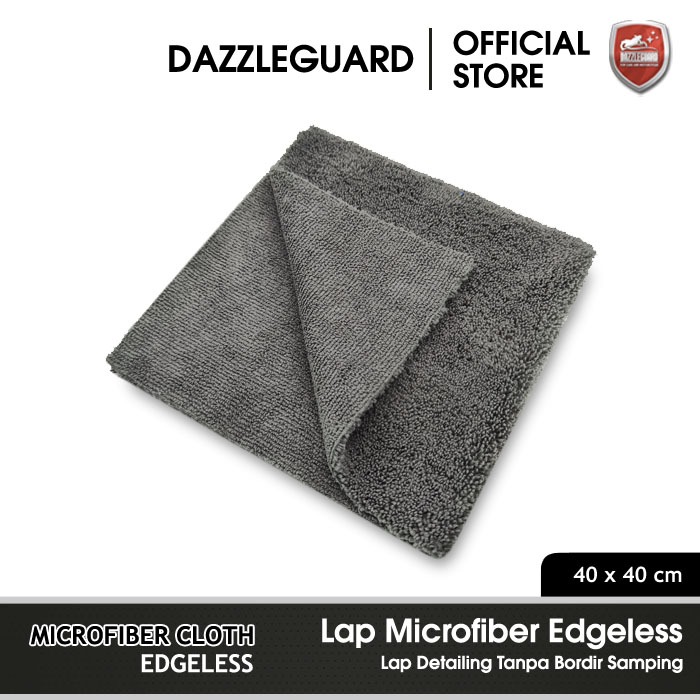 Lap Microfiber Edgeless - Kain Wax Poles Coating Detailing Mobil Motor tanpa bordir samping mencegah