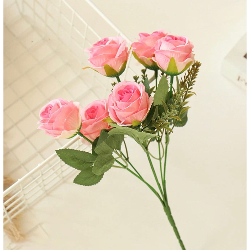 (M4) BUNGA MAWAR 6 TANGKAI TERBARU