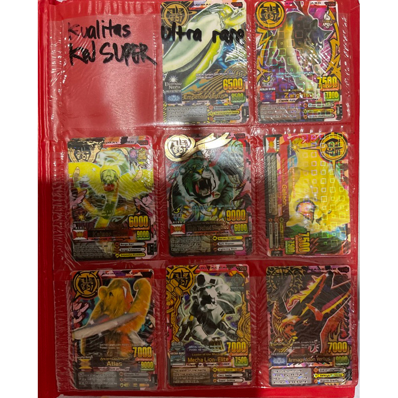 KARTU ANIMAL KAISER ULTRA RARE MENGKILAP 90% MIRIP ORI