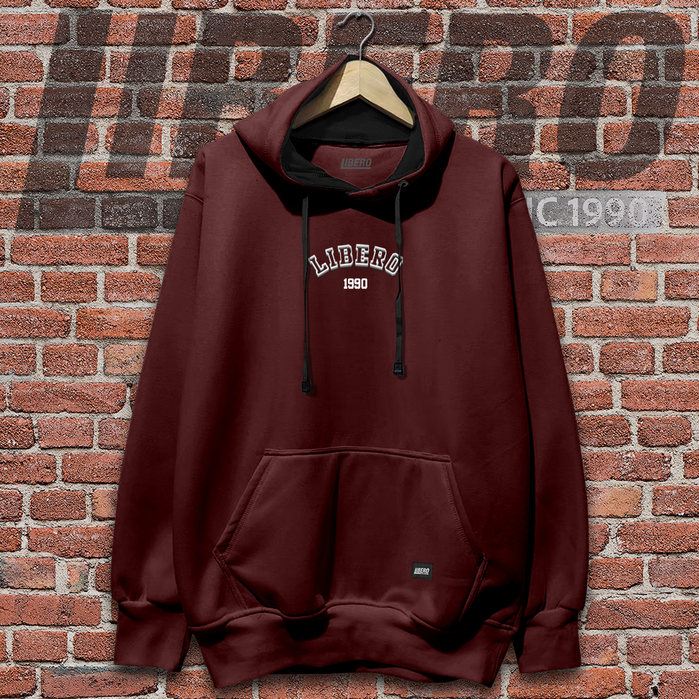 Sweater Hoodie Pria Distro Original LIBERO Brand Unisex Cewek Cowok Keren Bahan Tebal Switer Sunmori