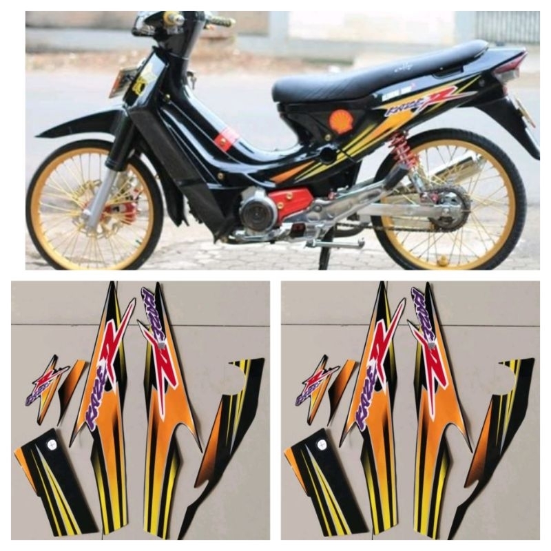 STRIPING KAWASAKI KAZE R BODY HITAM