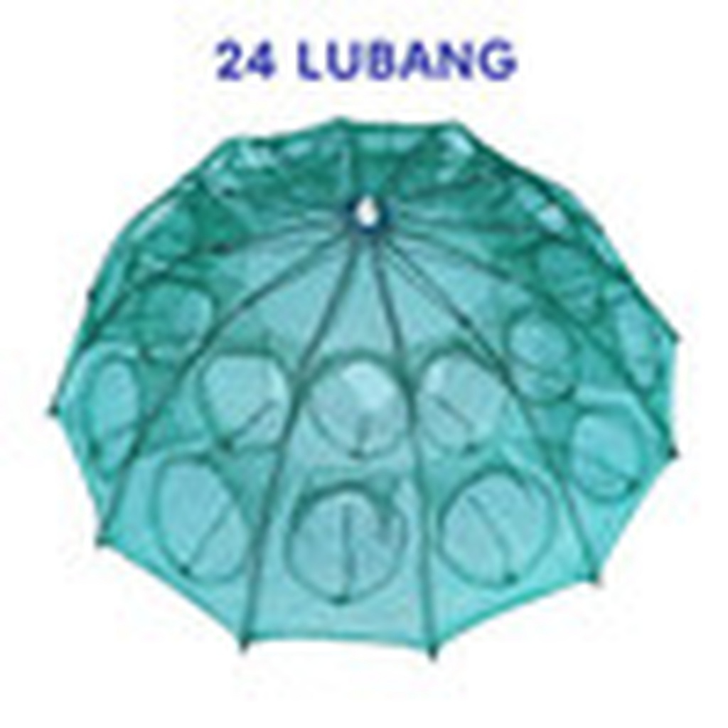 jaring perangkap ikan bubu payung original impor nilon aktivitas outdoor jaring udang kepiting ikan