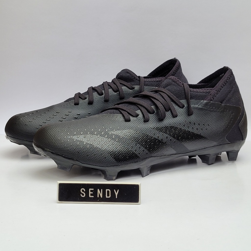 Adidas Predator Accuracy .3 FG GW4593 Original 100% Ori Core Full Black Warna Hitam Semua Sepatu Sep