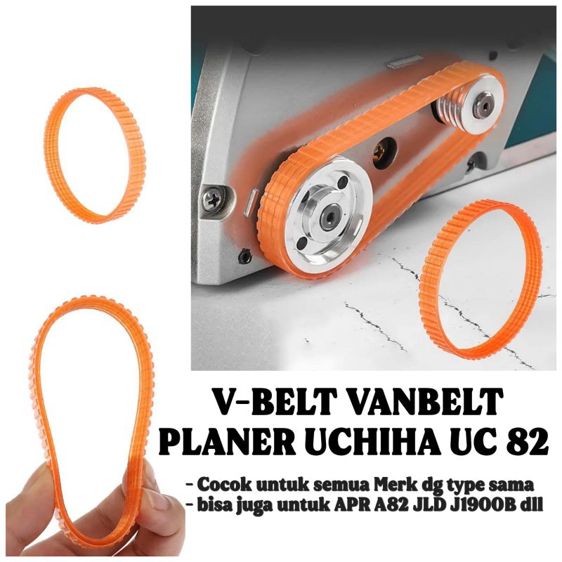 Fanbelt V-Belt Vanbelt Pasah planer Merek uchiha untuk UC 82 & EP 82