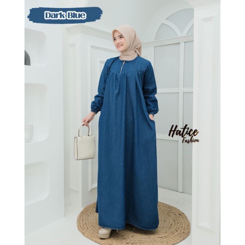 gamis semi jeans hatice