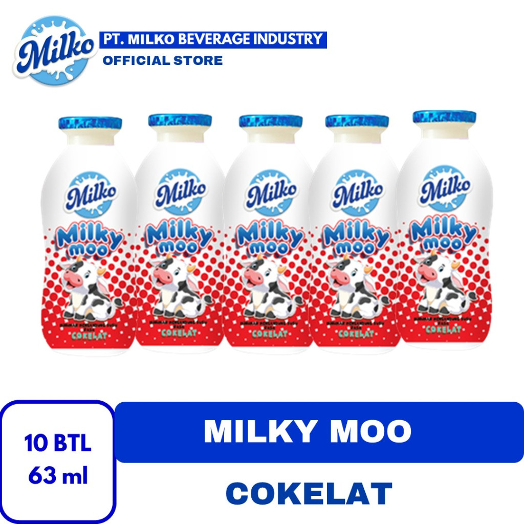 

MILKY MOO COKELAT MERAH Minuman Susu 63 ml isi 10 botol