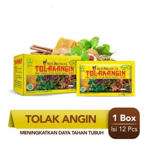 

Jamu Tolak Angin Plus Madu 1 Box 12 Sachet 15 Ml