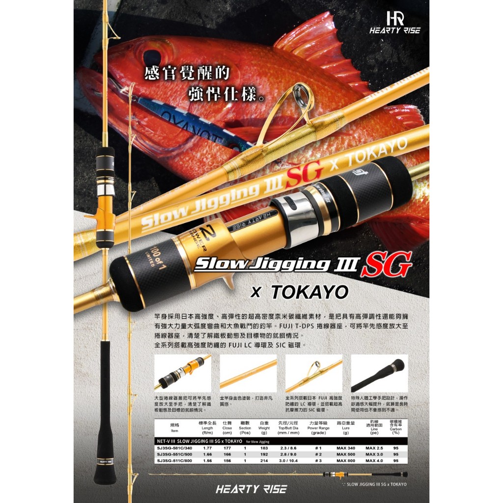 Hearty Rise Slow Jigging III SG x Tokayo Overhead limited (POWER 2)