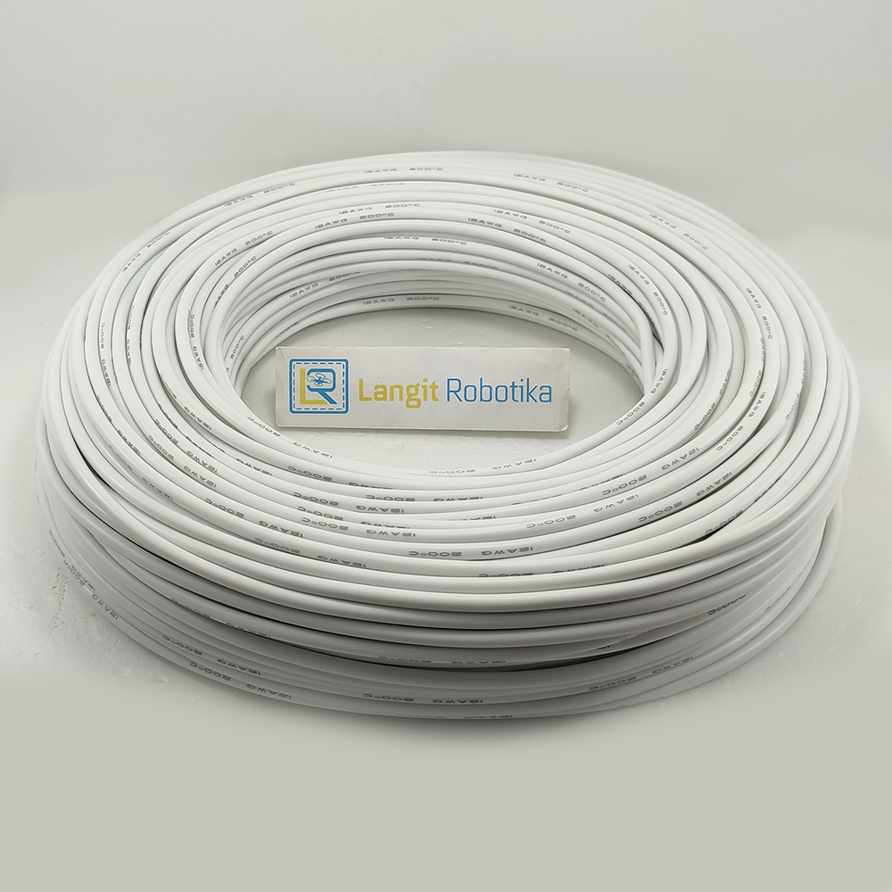 AWG 14 Kabel Silicone AWG14 Cable Silikon Wire White Putih RC Plane