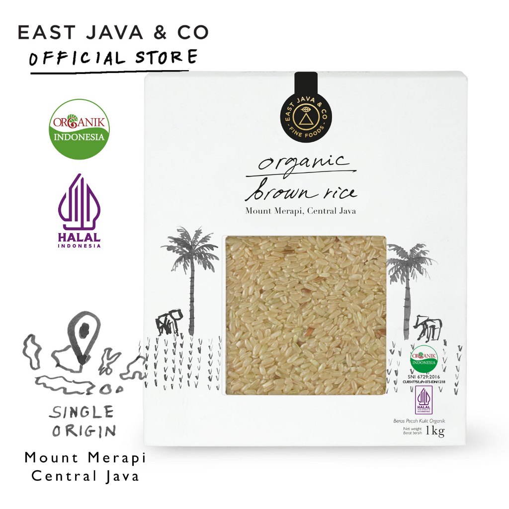 

East Java & Co Organic Brown Rice - 1kg (Beras Coklat Organik)